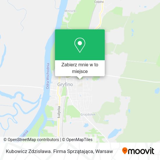 Mapa Kubowicz Zdzisława. Firma Sprzątająca