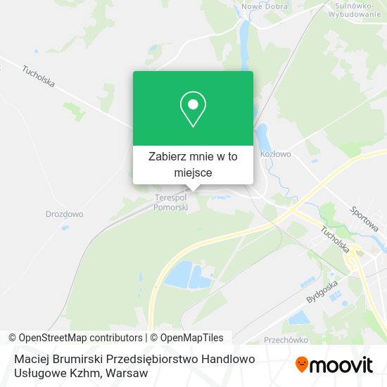 Mapa Maciej Brumirski Przedsiębiorstwo Handlowo Usługowe Kzhm