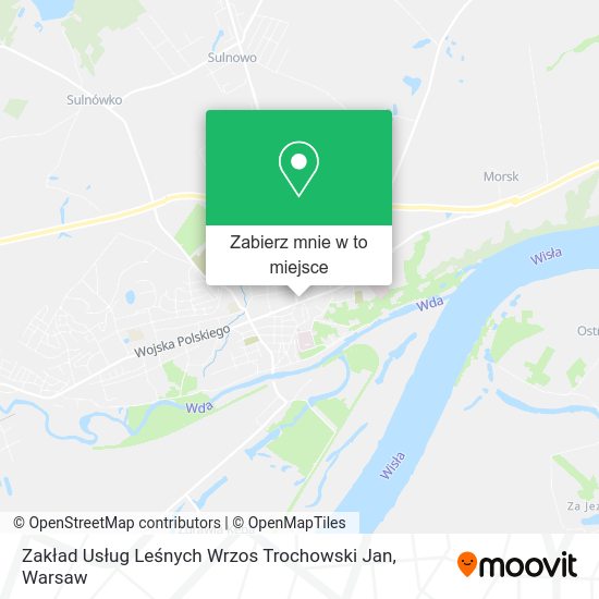 Mapa Zakład Usług Leśnych Wrzos Trochowski Jan