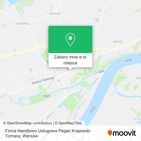 Mapa Firma Handlowo Usługowa Pagan Krajewski Tomasz