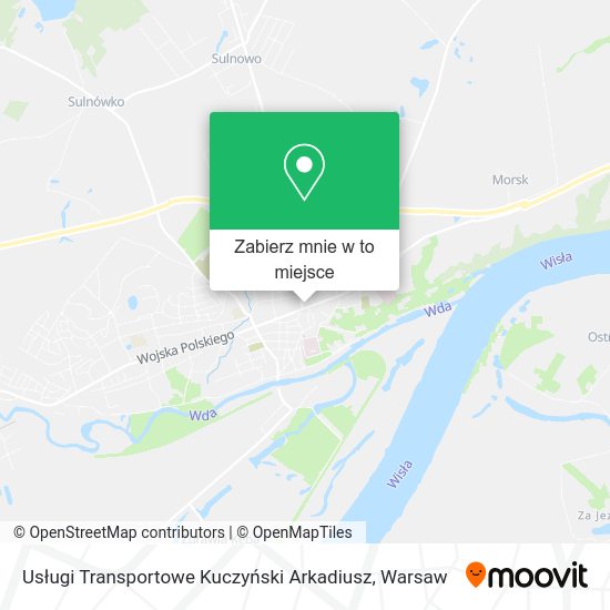 Mapa Usługi Transportowe Kuczyński Arkadiusz