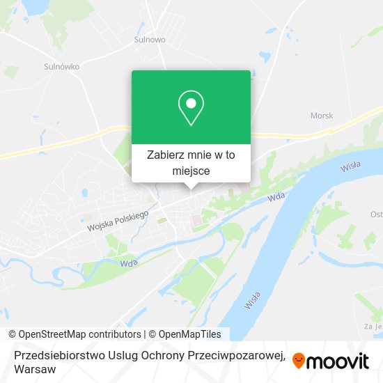 Mapa Przedsiebiorstwo Uslug Ochrony Przeciwpozarowej