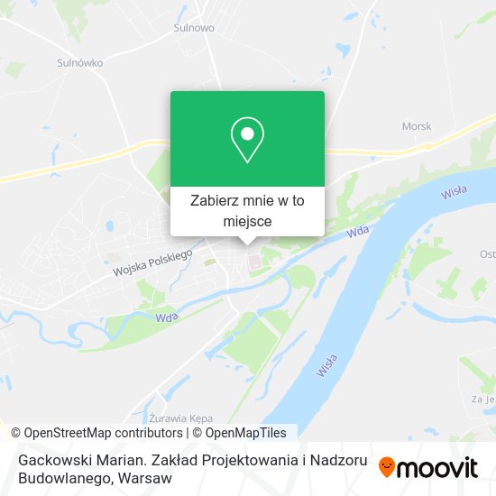 Mapa Gackowski Marian. Zakład Projektowania i Nadzoru Budowlanego