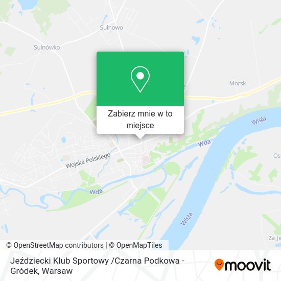 Mapa Jeździecki Klub Sportowy /Czarna Podkowa - Gródek