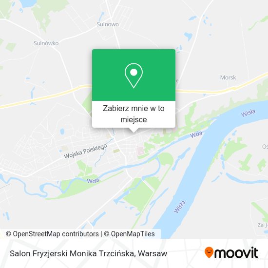 Mapa Salon Fryzjerski Monika Trzcińska