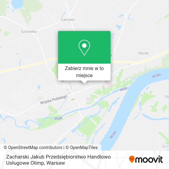 Mapa Zacharski Jakub Przedsiębiorstwo Handlowo Usługowe Olimp