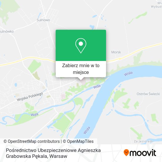 Mapa Pośrednictwo Ubezpieczeniowe Agnieszka Grabowska Pękala