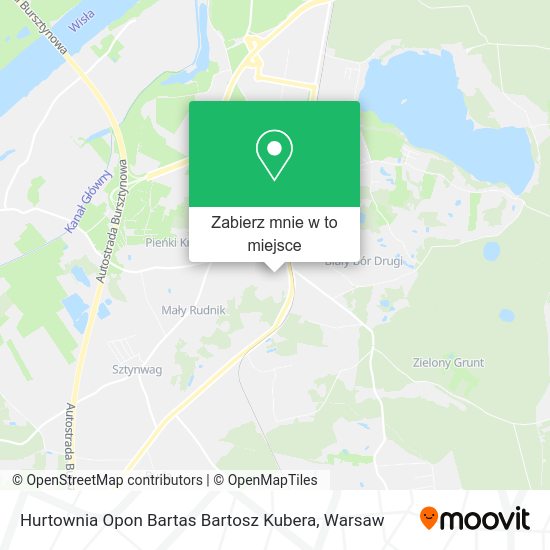 Mapa Hurtownia Opon Bartas Bartosz Kubera