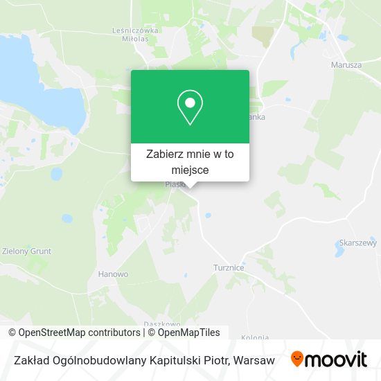 Mapa Zakład Ogólnobudowlany Kapitulski Piotr