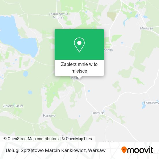 Mapa Usługi Sprzętowe Marcin Kankiewicz