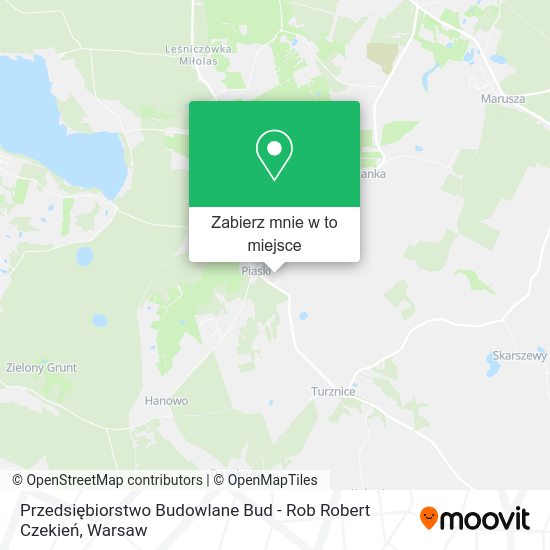 Mapa Przedsiębiorstwo Budowlane Bud - Rob Robert Czekień