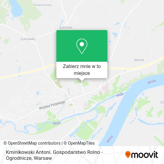 Mapa Kminikowski Antoni. Gospodarstwo Rolno - Ogrodnicze