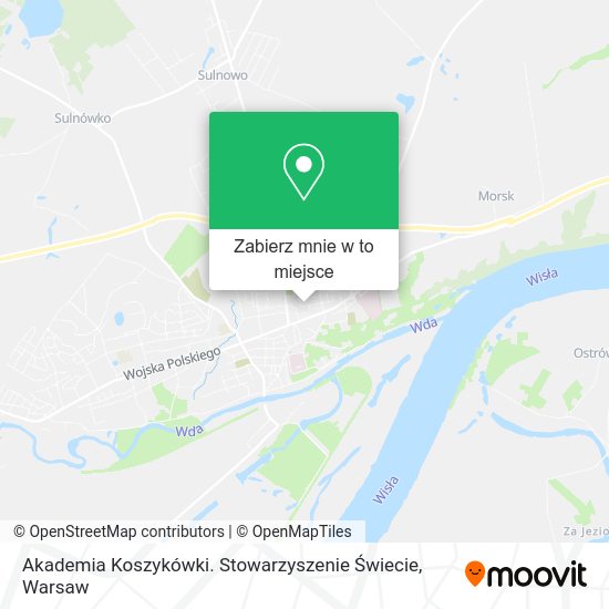 Mapa Akademia Koszykówki. Stowarzyszenie Świecie