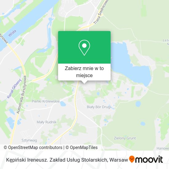 Mapa Kępiński Ireneusz. Zakład Usług Stolarskich