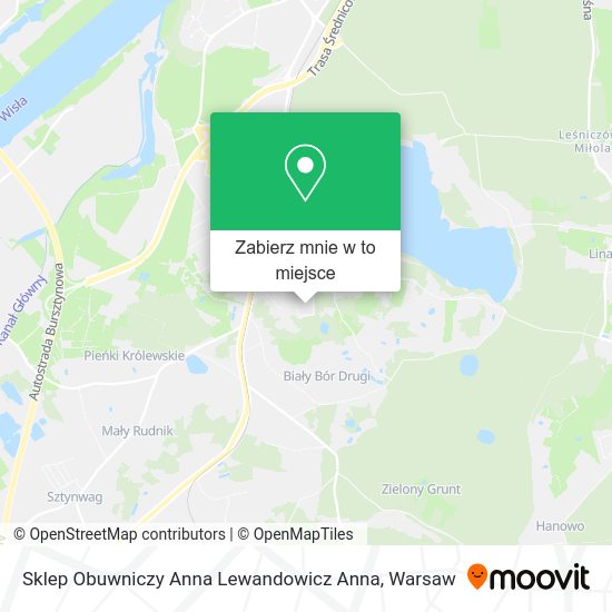 Mapa Sklep Obuwniczy Anna Lewandowicz Anna