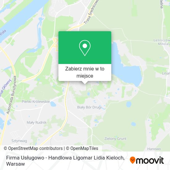 Mapa Firma Usługowo - Handlowa Ligomar Lidia Kieloch