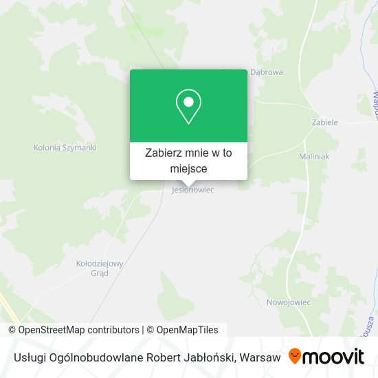 Mapa Usługi Ogólnobudowlane Robert Jabłoński