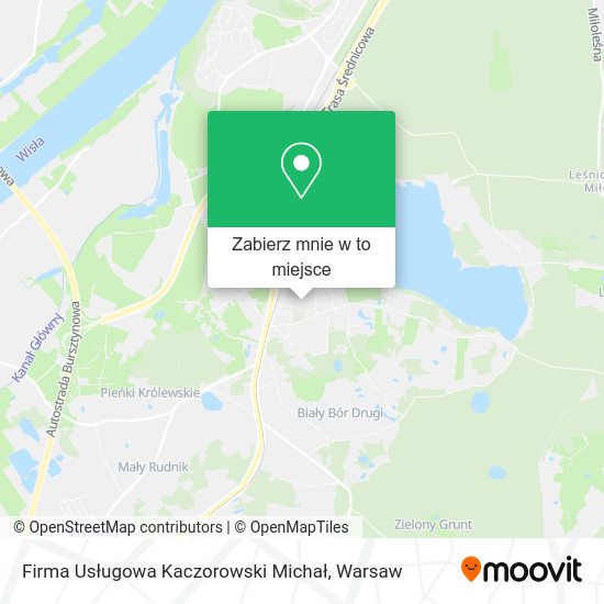 Mapa Firma Usługowa Kaczorowski Michał