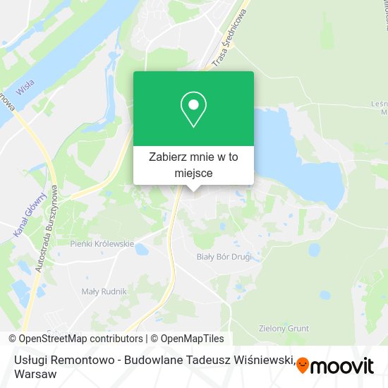 Mapa Usługi Remontowo - Budowlane Tadeusz Wiśniewski