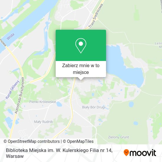 Mapa Biblioteka Miejska im. W. Kulerskiego Filia nr 14