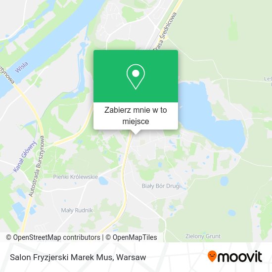 Mapa Salon Fryzjerski Marek Mus