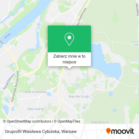 Mapa Gruprofil Wiesława Cybulska