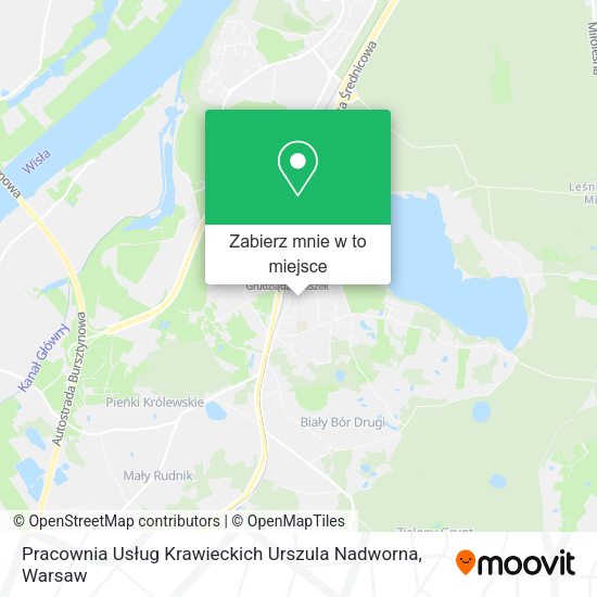 Mapa Pracownia Usług Krawieckich Urszula Nadworna