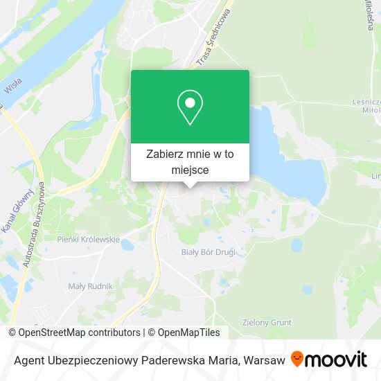 Mapa Agent Ubezpieczeniowy Paderewska Maria