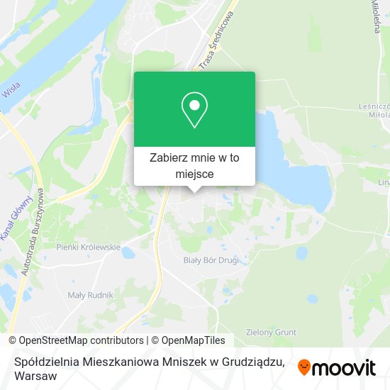 Mapa Spółdzielnia Mieszkaniowa Mniszek w Grudziądzu