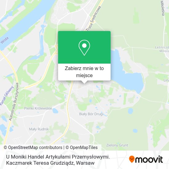 Mapa U Moniki Handel Artykułami Przemysłowymi. Kaczmarek Teresa Grudziądz