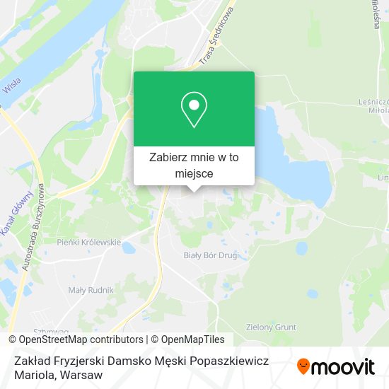 Mapa Zakład Fryzjerski Damsko Męski Popaszkiewicz Mariola