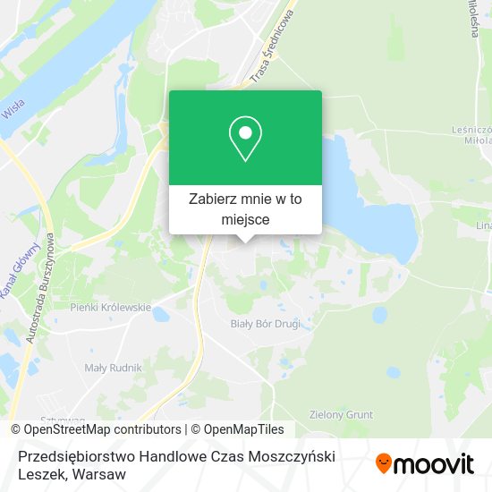 Mapa Przedsiębiorstwo Handlowe Czas Moszczyński Leszek