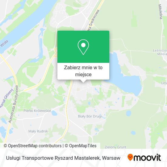 Mapa Usługi Transportowe Ryszard Mastalerek