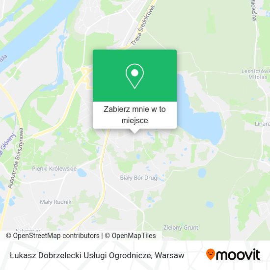 Mapa Łukasz Dobrzelecki Usługi Ogrodnicze