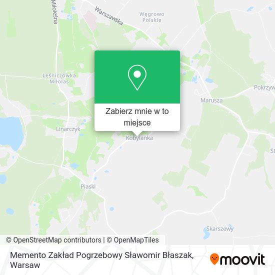 Mapa Memento Zakład Pogrzebowy Sławomir Błaszak