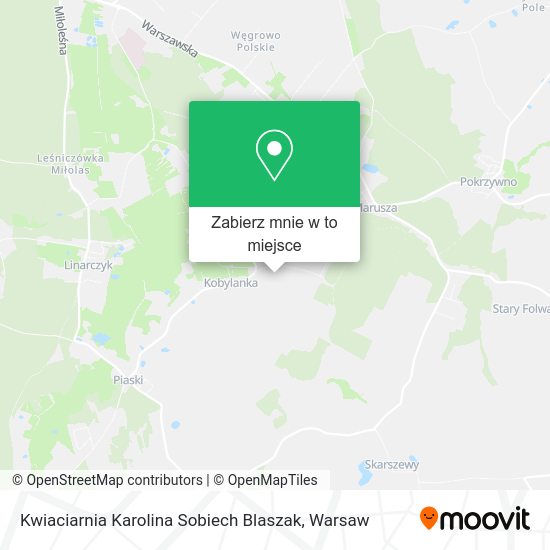 Mapa Kwiaciarnia Karolina Sobiech Blaszak