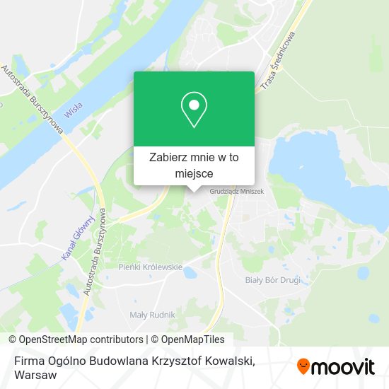 Mapa Firma Ogólno Budowlana Krzysztof Kowalski