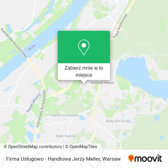 Mapa Firma Usługowo - Handlowa Jerzy Meller