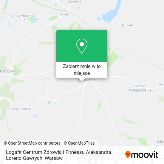 Mapa Logafit Centrum Zdrowia i Fitnessu Aleksandra Lorenc-Gawrych