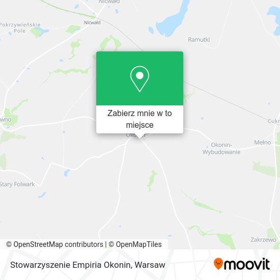 Mapa Stowarzyszenie Empiria Okonin