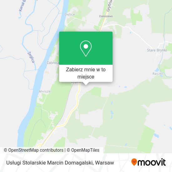 Mapa Usługi Stolarskie Marcin Domagalski