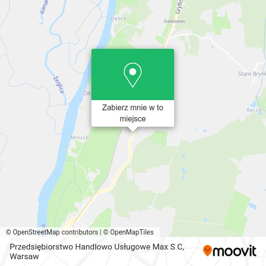 Mapa Przedsiębiorstwo Handlowo Usługowe Max S C