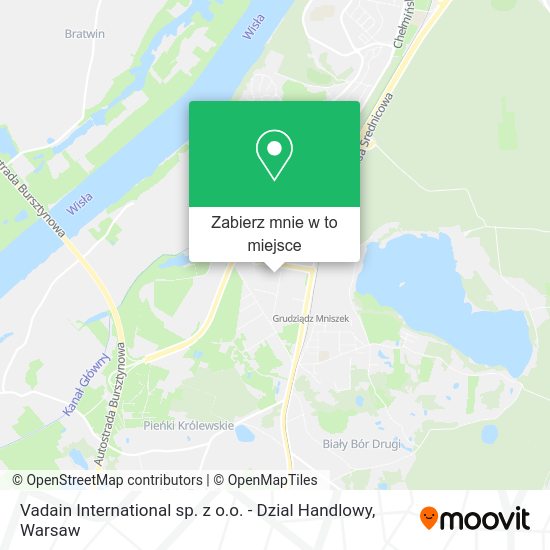 Mapa Vadain International sp. z o.o. - Dzial Handlowy