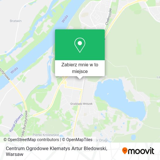 Mapa Centrum Ogrodowe Klematys Artur Bledowski