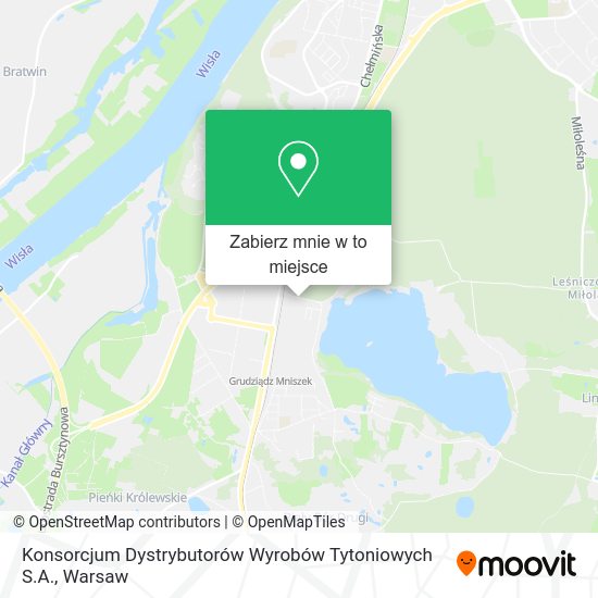 Mapa Konsorcjum Dystrybutorów Wyrobów Tytoniowych S.A.