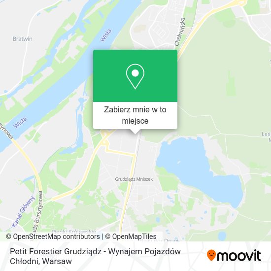 Mapa Petit Forestier Grudziądz - Wynajem Pojazdów Chłodni