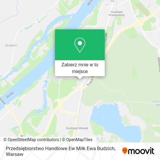 Mapa Przedsiębiorstwo Handlowe Ew Milk Ewa Budzich