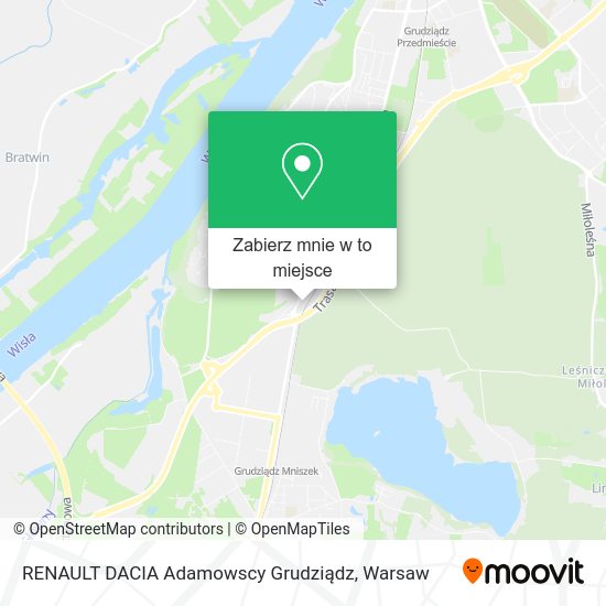 Mapa RENAULT DACIA Adamowscy Grudziądz