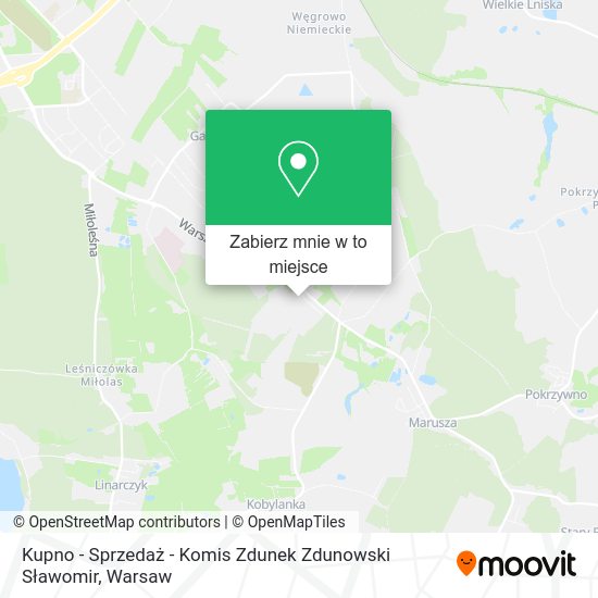 Mapa Kupno - Sprzedaż - Komis Zdunek Zdunowski Sławomir