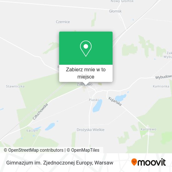 Mapa Gimnazjum im. Zjednoczonej Europy